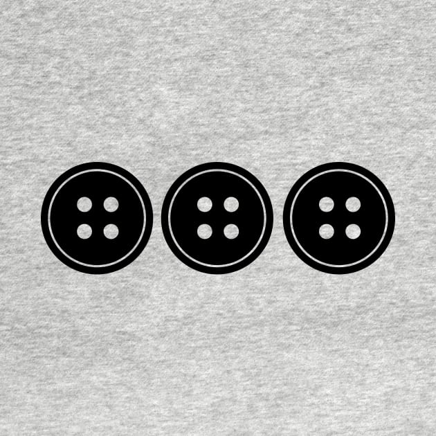 Simple Black Buttons by XOOXOO